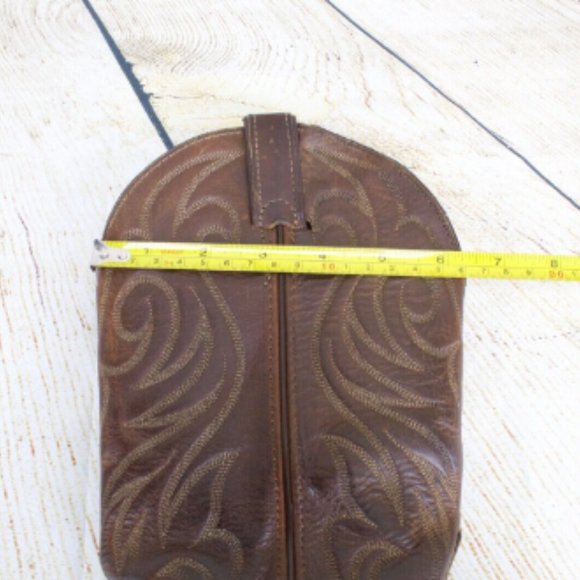 Vintage Laredo Women's Brown Leather Western Rodeo Boots Size 7 - Picture 6 of 8